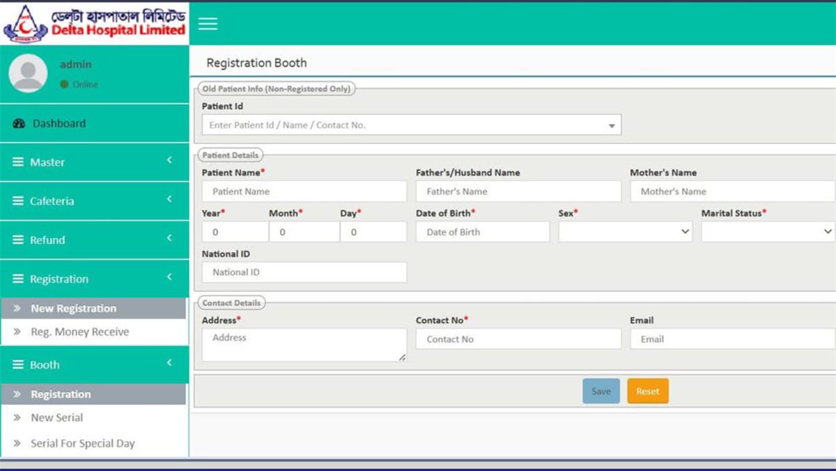 Hospital & Diagnostic ERP System